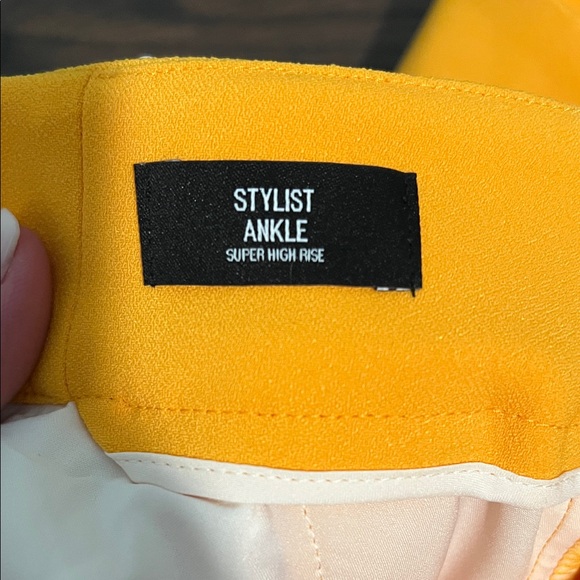 Express High-Waist Pleated Trousers in Bright Orange - Picture 5 of 14